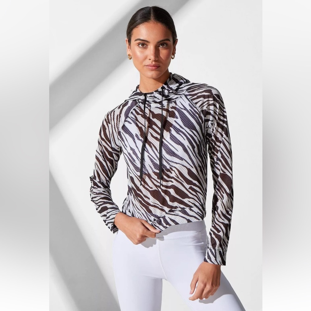 Noli Icon Hoodie Zebra Mesh NWT